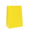 vidaXL Sacs en papier 250 pcs avec poign&eacute;es jaune 32x17x44 cm