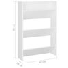 vidaXL Armoire &agrave; chaussures murale Blanc 60x18x90 cm Agglom&eacute;r&eacute;