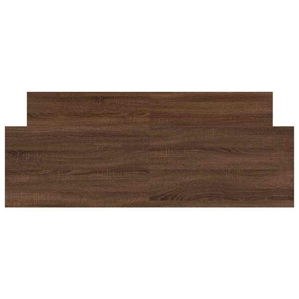 vidaXL Cadre de lit sans matelas ch&ecirc;ne marron 135x190 cm