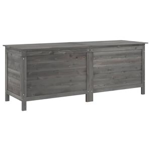 vidaXL Bo&icirc;te de rangement de jardin anthracite bois massif sapin