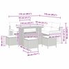 vidaXL Ensemble de canap&eacute; de jardin 9 pcs Beige et Gris clair