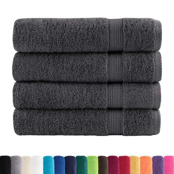 vidaXL Serviettes de bain de qualit&eacute; sup&eacute;rieure SOLUND 4 pcs