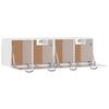 vidaXL Armoires murales 2 pcs Blanc brillant 80x36,5x35 cm