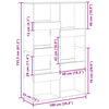 vidaXL Biblioth&egrave;que ch&ecirc;ne marron 100x33x155,5 cm bois d'ing&eacute;nierie