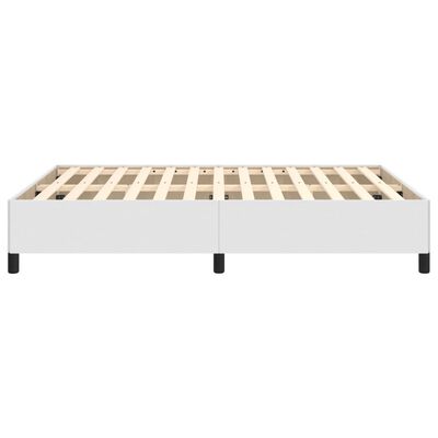 vidaXL Cadre de lit sans matelas blanc 140x190 cm similicuir