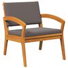 vidaXL Ensemble bistrot avec coussin 3 pcs Marron Polyester
