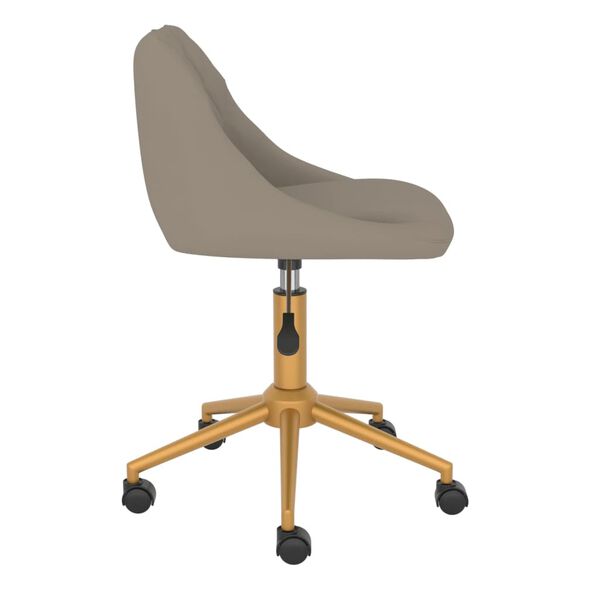 vidaXL Chaises pivotantes &agrave; manger lot de 6 gris clair velours