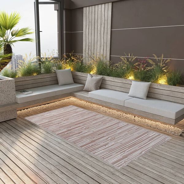vidaXL Tapis d'ext&eacute;rieur ARAKIL marron 160x230 cm PP