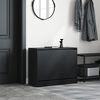 vidaXL Armoire &agrave; chaussures noir 80x34x63 cm bois d'ing&eacute;nierie