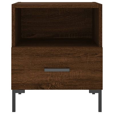 vidaXL Tables de chevet 2 pcs chêne marron 40x35x47,5 cm