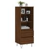 vidaXL Buffet haut Ch&ecirc;ne marron 40x36x110 cm Bois d'ing&eacute;nierie