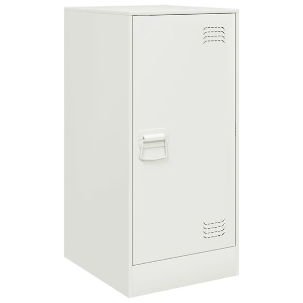 vidaXL Buffet blanc 34,5x39x73 cm acier