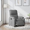 vidaXL Fauteuil inclinable électrique gris foncé tissu microfibre