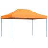 vidaXL Tente de f&ecirc;te Orange avec cadre bleu Tissu Oxford