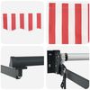 vidaXL Auvent r&eacute;tractable &eacute;lectrique Rouge et Blanc 4 &times; 3 m