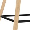 vidaXL Chaises pivotantes de bar lot de 2 bleu tissu