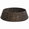 vidaXL Collier de sapin de No&euml;l Rond Noir Diam. 105 x 28 cm