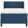 vidaXL Lit &agrave; ressorts avec matelas Bleu 80 x 200 cm tissu