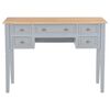 vidaXL Bureau Gris 109,5 x 45 x 77,5 cm Bois