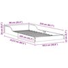 vidaXL Cadre de lit Blanc 90 x 210 cm Pin massif