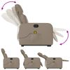 vidaXL Fauteuil inclinable de massage Cappuccino Similicuir