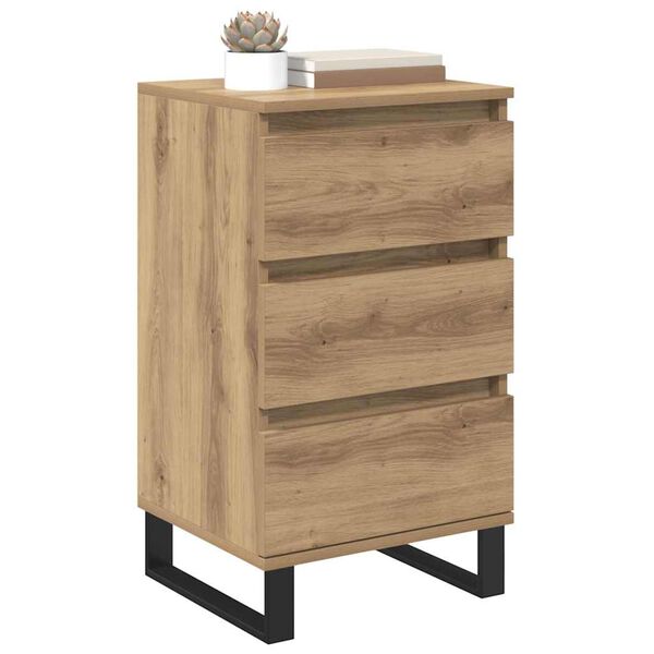 vidaXL Buffet avec tiroir ch&ecirc;ne artisanal Bois d'ing&eacute;nierie