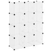 vidaXL Organiseur de rangement avec 12 cubes et portes transparent