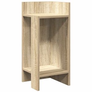 vidaXL Table d'appoint avec &eacute;tag&egrave;re ch&ecirc;ne sonoma 25,5x27x60 cm