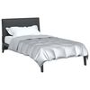 vidaXL Duvet d'&eacute;t&eacute; simple Argent&eacute; 135 x 200 cm Satin et Microfibre