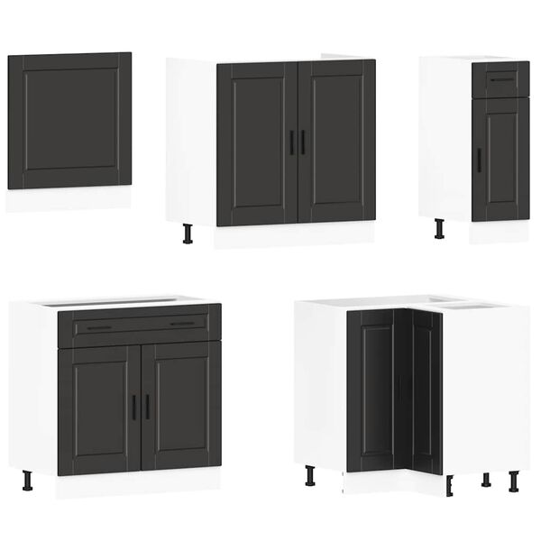 vidaXL Ensemble d'armoires de cuisine 11 pcs Porto bois d'ing&eacute;nierie
