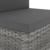vidaXL Salon de jardin 2 pcs R&eacute;sine tress&eacute;e Gris