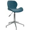 vidaXL Chaises pivotantes &agrave; manger lot de 2 bleu velours