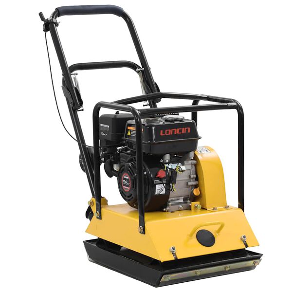 vidaXL Compacteur &agrave; plaque vibrante 196 CC 85 kg 15,5 Kn