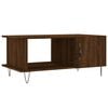 vidaXL Table basse ch&ecirc;ne marron 90x50x40 cm bois d'ing&eacute;nierie