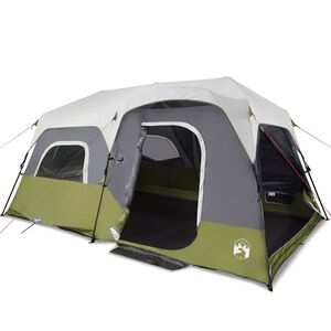 vidaXL Tente familiale avec LED 9 personnes lib&eacute;ration rapide