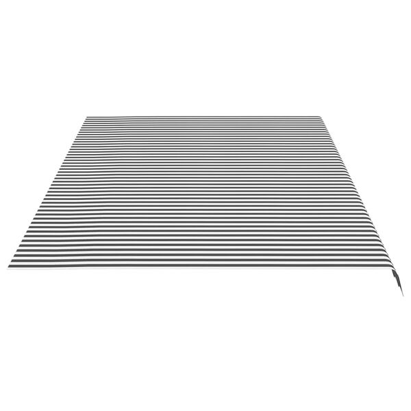 vidaXL Tissu de remplacement pour auvent Anthracite et blanc 6x3 m