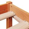 vidaXL Cadre de lit sans matelas cire marron 135x190cm bois pin massif