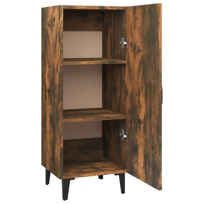 vidaXL Buffet Chêne fumé 34,5x34x90 cm Bois d'ingénierie