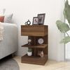 vidaXL Table de chevet Ch&ecirc;ne marron 40x35x65 cm Bois d'ing&eacute;nierie
