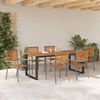 vidaXL Ensemble de salle &agrave; manger pour jardin 7 pcs Gris