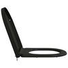 vidaXL Si&egrave;ge de toilette Noir 49 x 36 x 4 cm Duroplast