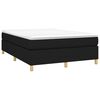 vidaXL Cadre de lit noir 140x190 cm tissu