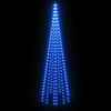 vidaXL Sapin de No&euml;l sur m&acirc;t de drapeau 310 LED Bleues 300 cm
