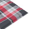 vidaXL Banc de jardin empilable et coussin 159 cm Bois de teck massif