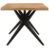 vidaXL Table à dîner noir 180x90x77 cm bois d'acacia solide