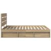 vidaXL Cadre de lit Sonoma 140 x 190 cm Bois de pin massif