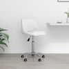 vidaXL Chaise pivotante de bureau Blanc Similicuir