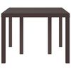 vidaXL Table de jardin pour repas Marron 150 x 100 x 73 cm polyrotin