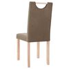 vidaXL Chaises &agrave; manger lot de 2 taupe tissu