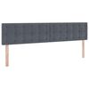 vidaXL Lit de Rangement avec matelas Gris fonc&eacute; 200 x 200 cm Velours